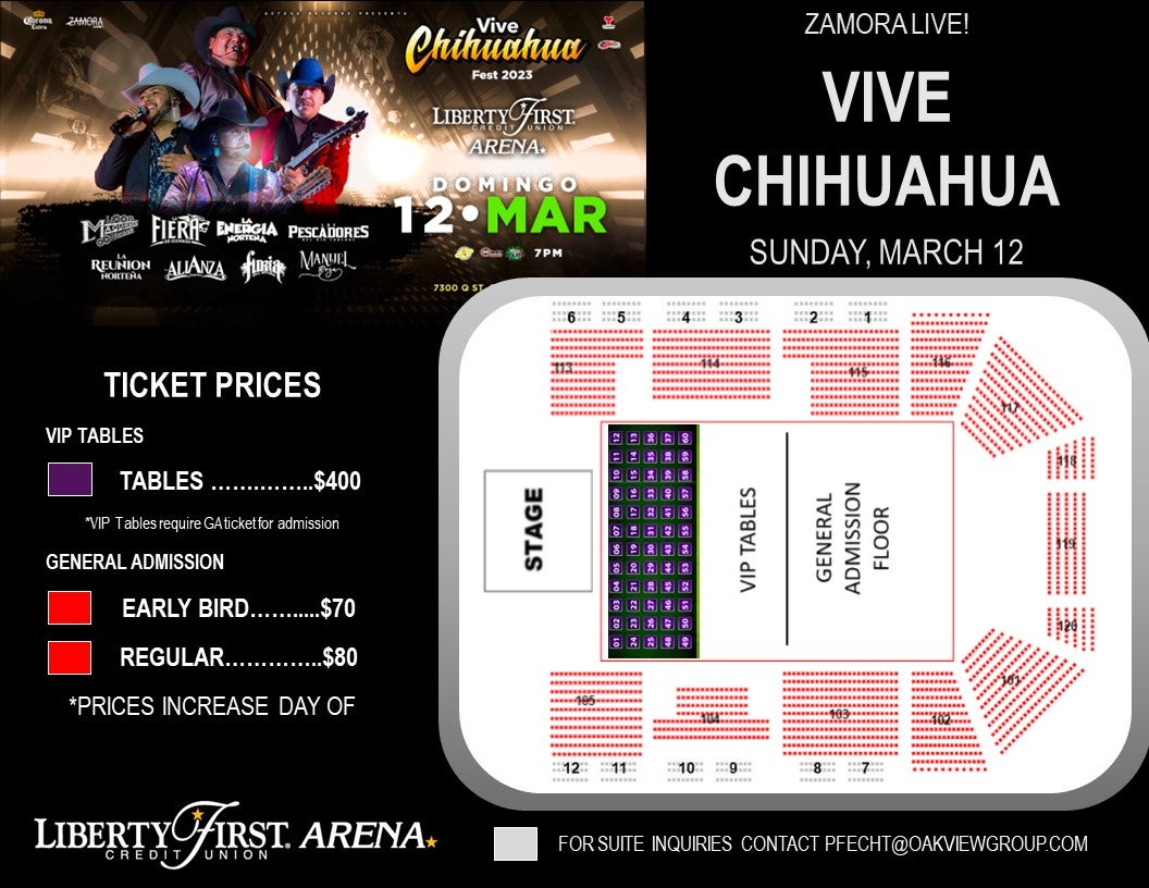 Vive Chihuahua Liberty First Credit Union Arena