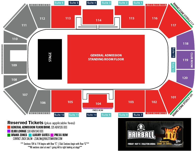 101.9 the Keg Presents HAIRBALL Liberty First Credit Union Arena