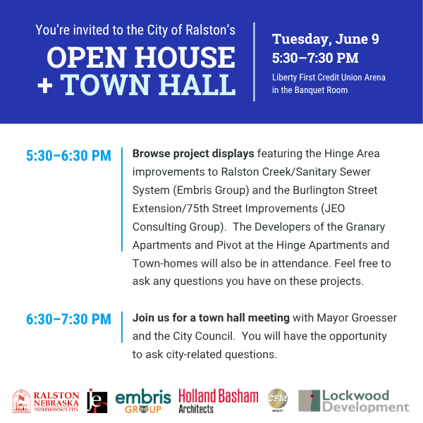 More Info for City of Ralston's Open House + Town Hall